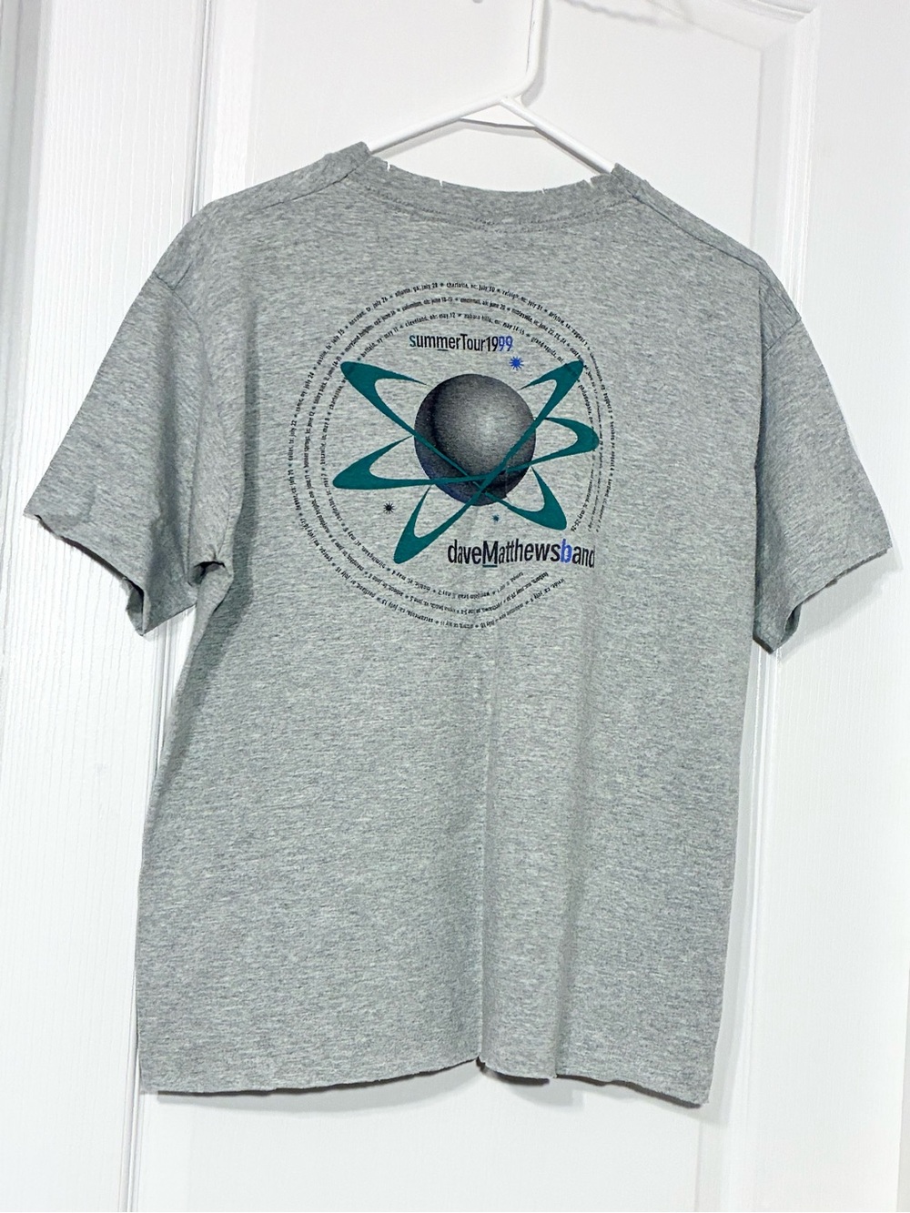Vintage Dave Matthews Band Summer Tour 1999 Concert Tee Gray Size Large